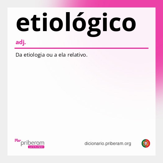 Significado de etiológico
