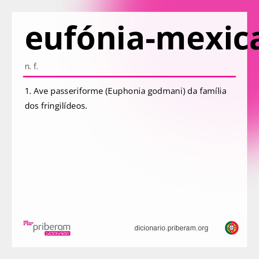 Significado de eufónia-mexicana