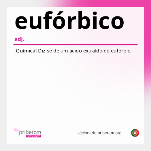 Significado de eufórbico