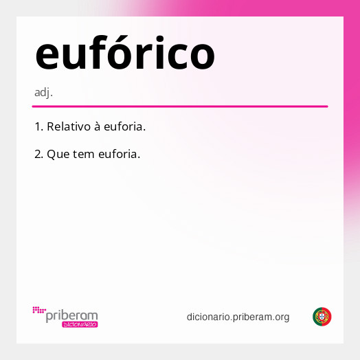 Significado de eufórico