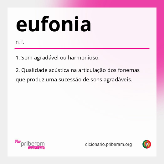 Significado de eufonia