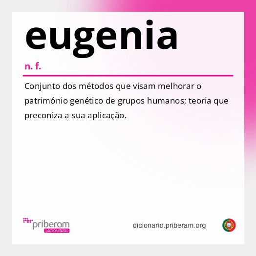 Significado de eugenia