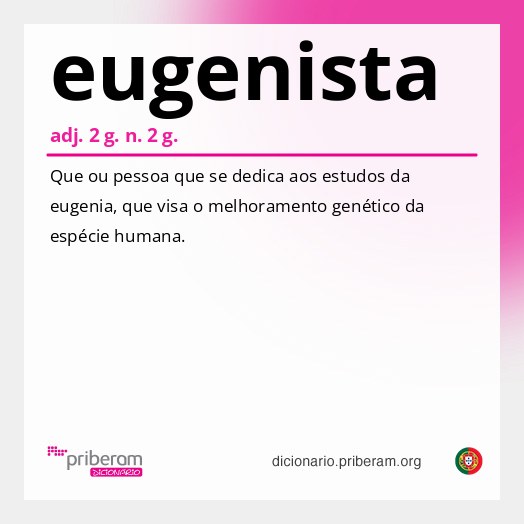 Significado de eugenista