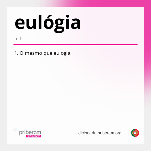 Significado de eulógia