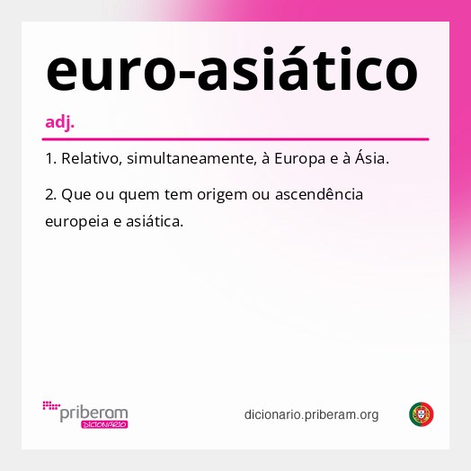Significado de euro-asiático