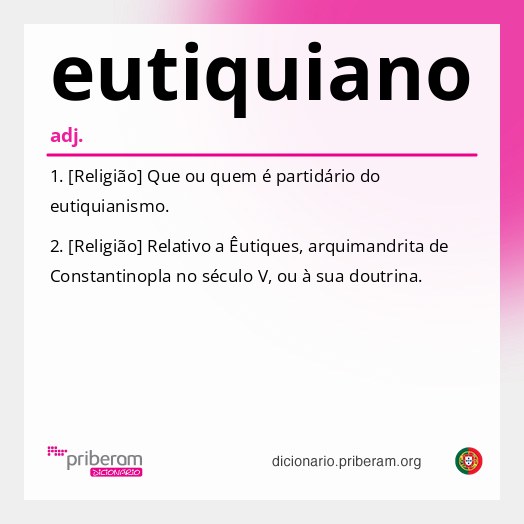 Significado de eutiquiano