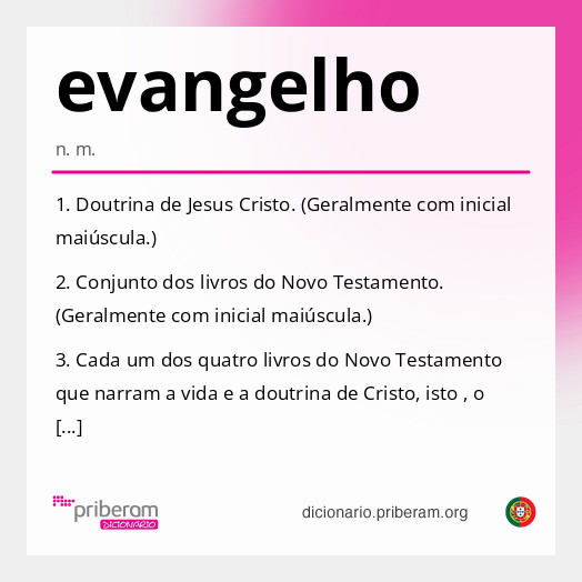 Significado de evangelho