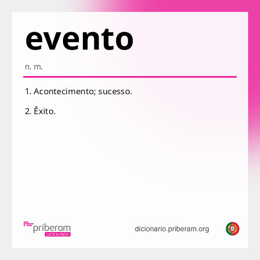 Significado de evento