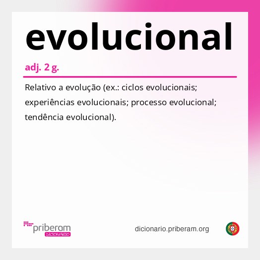 Significado de evolucional
