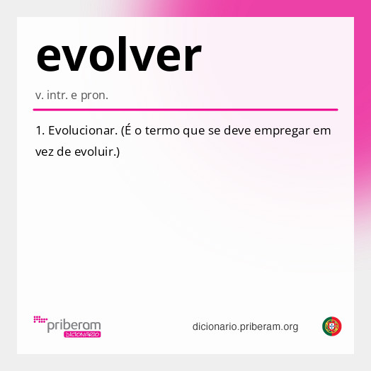 Significado de evolver
