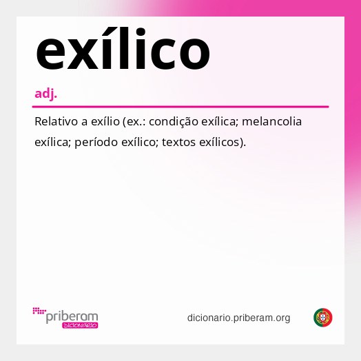 Significado de exílico