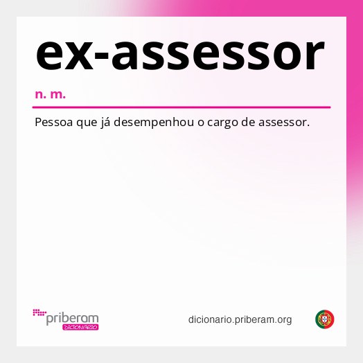 Significado de ex-assessor