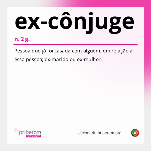 Significado de ex-cônjuge