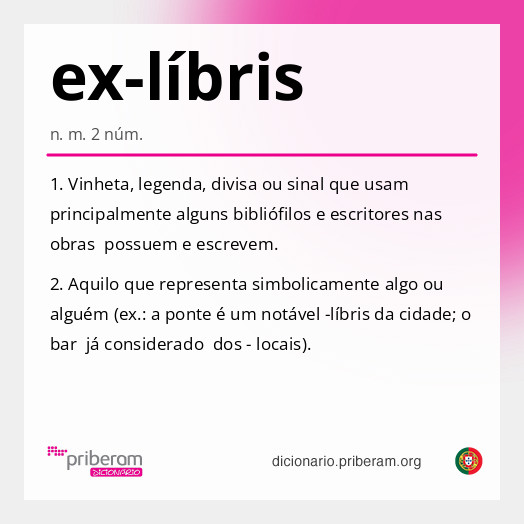 Significado de ex-líbris