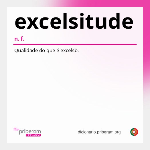 Significado de excelsitude