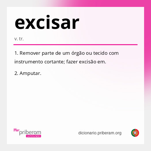 Significado de excisar