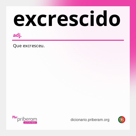 Significado de excrescido