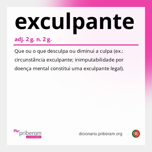 Significado de exculpante