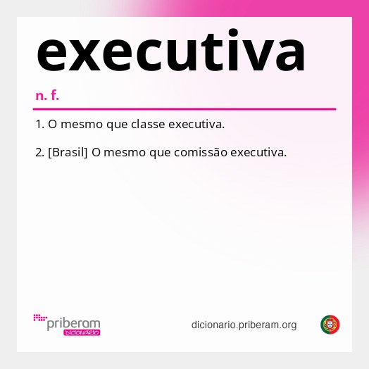 Significado de executiva