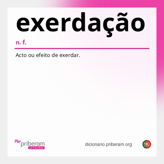 Significado de exerdação