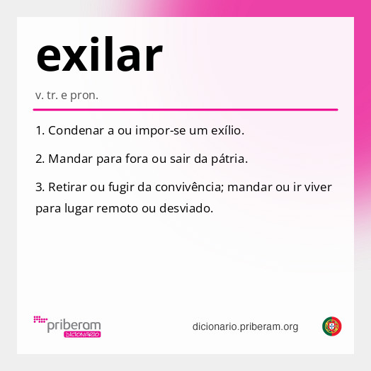 Significado de exilar