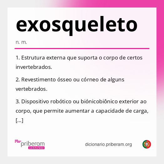 Significado de exosqueleto