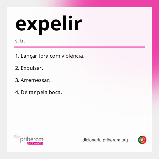 Significado de expelir