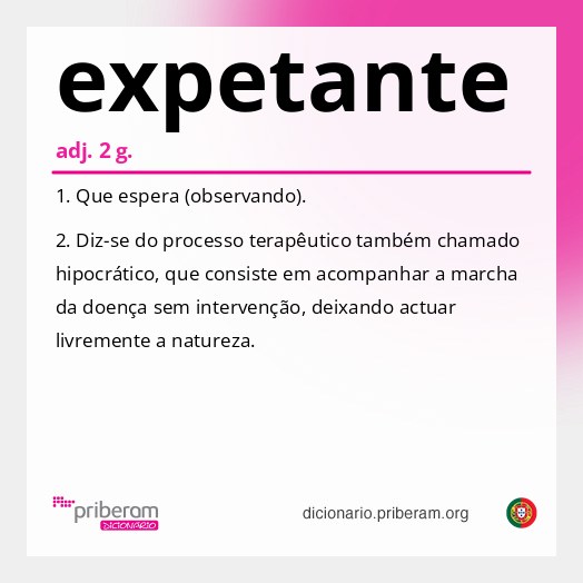 Significado de expetante