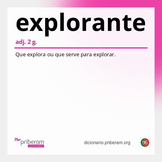 Significado de explorante