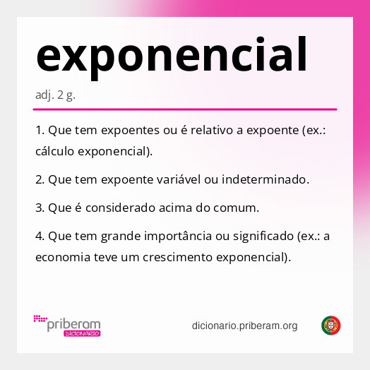 Significado de exponencial