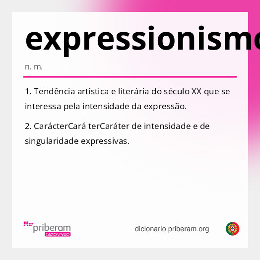 Significado de expressionismo