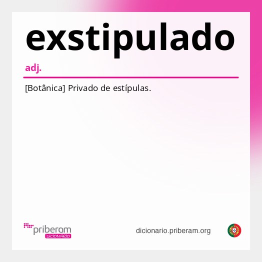 Significado de exstipulado