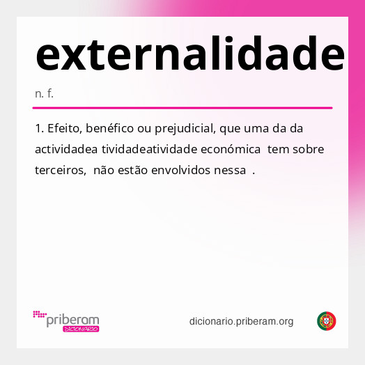 Significado de externalidade