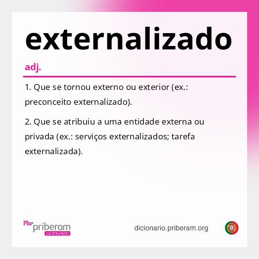 Significado de externalizado