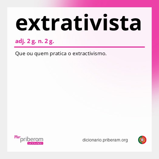 Significado de extrativista