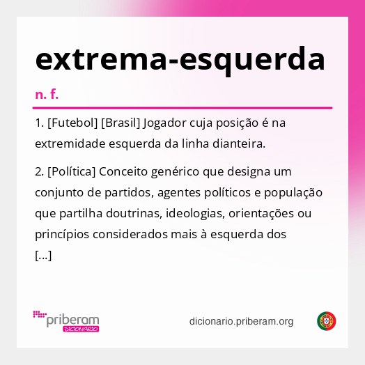 Significado de extrema-esquerda