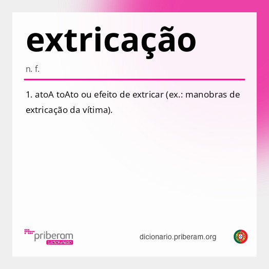 Significado de extricação