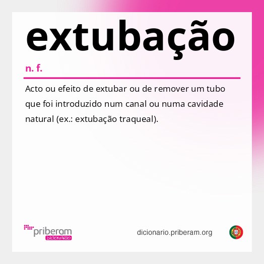 Significado de extubação