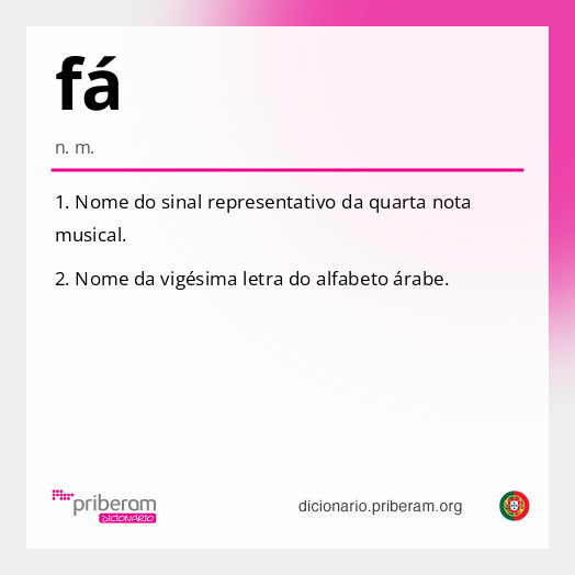 Significado de fá