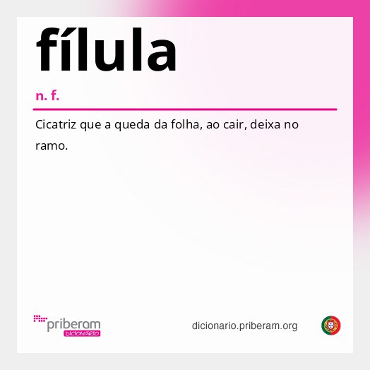 Significado de fílula