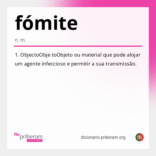 Significado de fómite