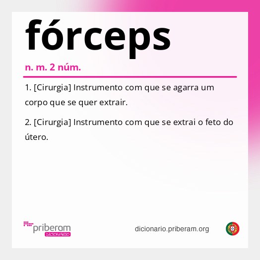 Significado de fórceps