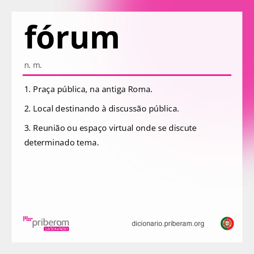 Significado de fórum