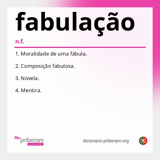 Significado de fabulação