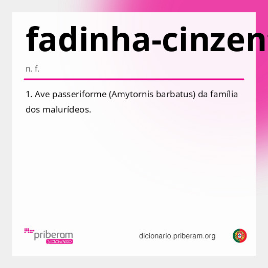 Significado de fadinha-cinzenta