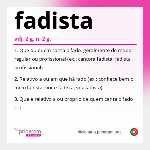 Significado de fadista