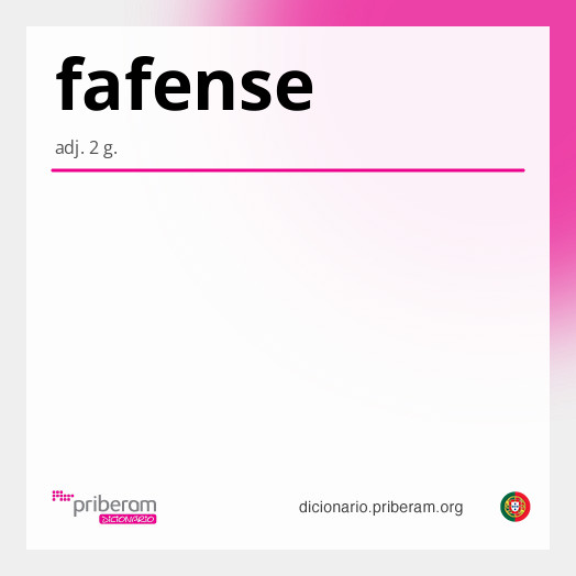 Significado de fafense