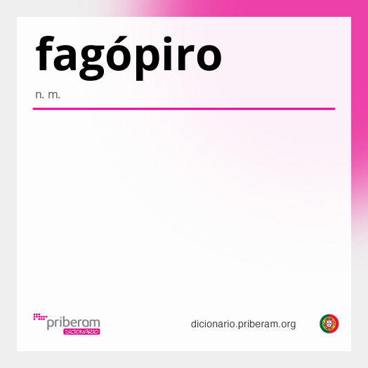 Significado de fagópiro