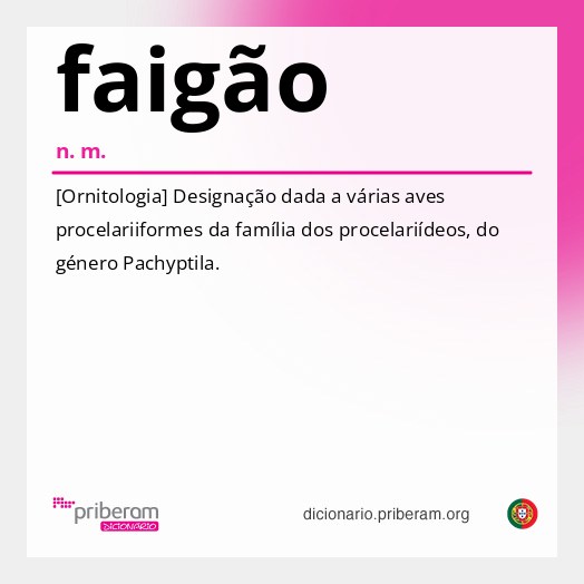Significado de faigão