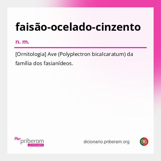 Significado de faisão-ocelado-cinzento